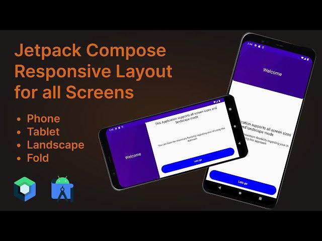 Android Support ALL Screen Sizes in Jetpack Compose (Landscape, Tablet) - Android Studio Tutorial