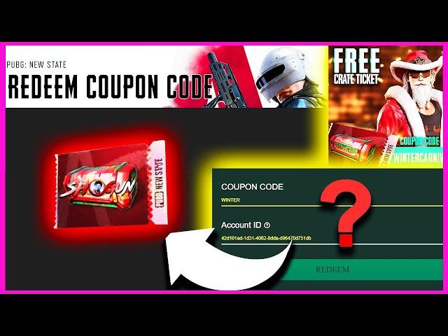 REDEEM CODE pubg new state ( 19th December  )  pubg new state redeem code