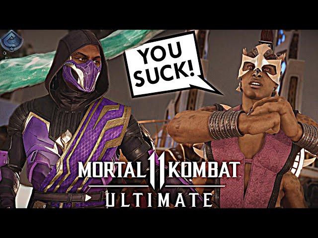 Mortal Kombat 11 Online - RAIN DESTROYS TRASH TALKING SPAMMER!