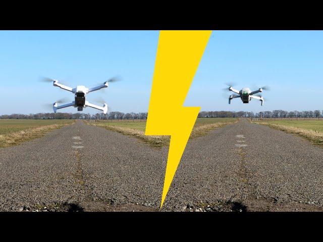 SPEED TEST‼ DJI MINI 2🟡 vs. FIMI X8 SE🟡(80kmh, 3s, 25m) #1