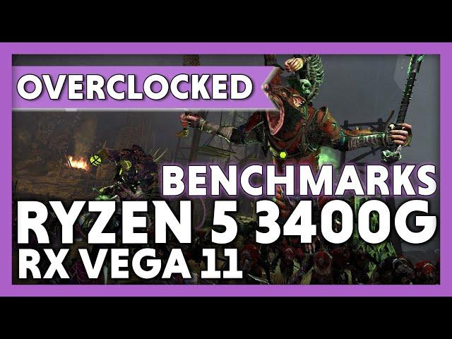 Ryzen 5 3400G Overclocked Benchmark! | Low, Med + High settings