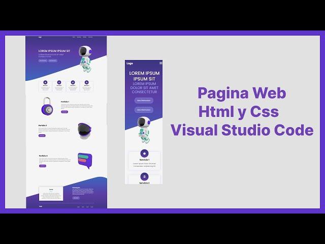 como HACER una PAGINA WEB con HTML y CSS en (VISUAL STUDIO CODE) 