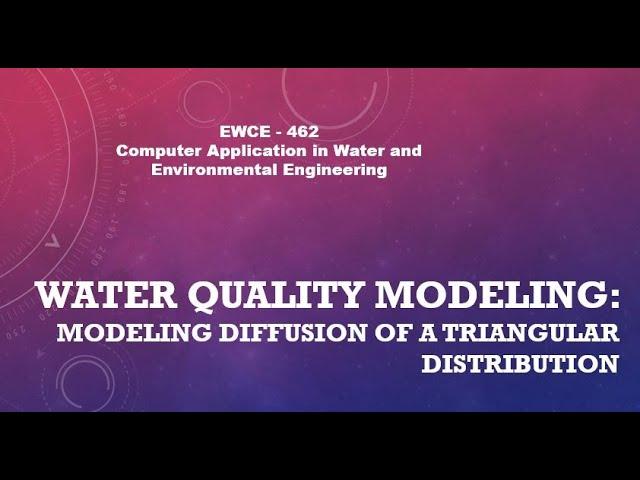 Water Quality Modeling (Arbitrary constituents of conservative fate) by HEC-RAS