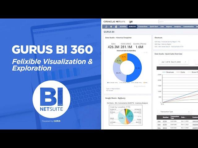 GURUS BI (Business Intelligence) for NetSuite: Short Product Demo