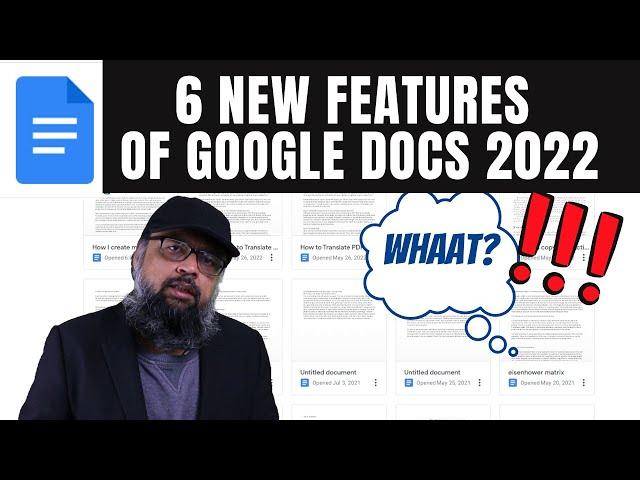 6 New Features of Google Docs 2022 | Pageless, dropdown lists, checklists