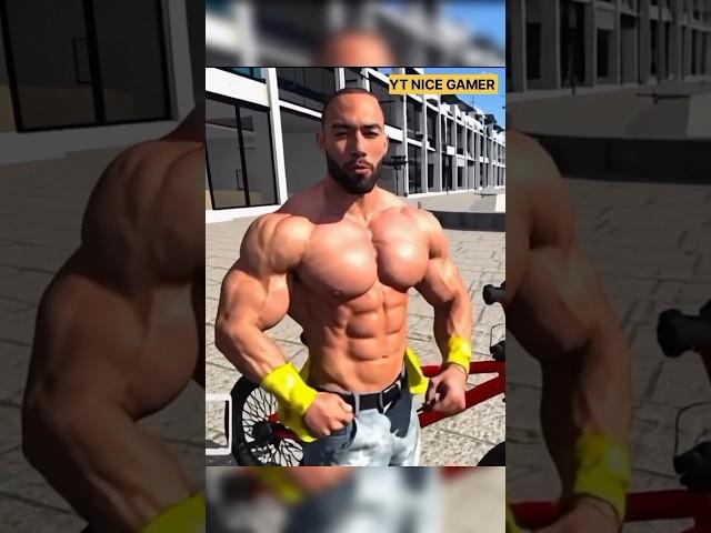 New Indian Bikes Super 3D ️ Franklin Character Become solid Bodybuilder  #shorts #gaming