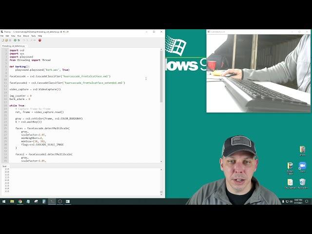 P.16 OpenCV to detect cats about to walk on your keyboard  - Mr. Rodgers Intro to Python programming