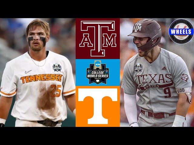 #3 Texas A&M vs #1 Tennessee (Finals Game 1) | College World Series | 2024 College Baseball