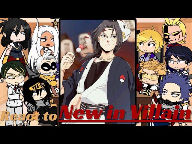 Pro heroes react to itachi uchiha as the new villain | MHA BNHA | Gacha life | naruto shippuden