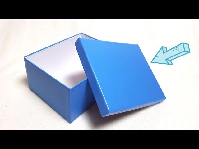 HOW TO MAKE A LID FOR A BOX OF CARDBOARD WITHOUT MEASUREMENTS!