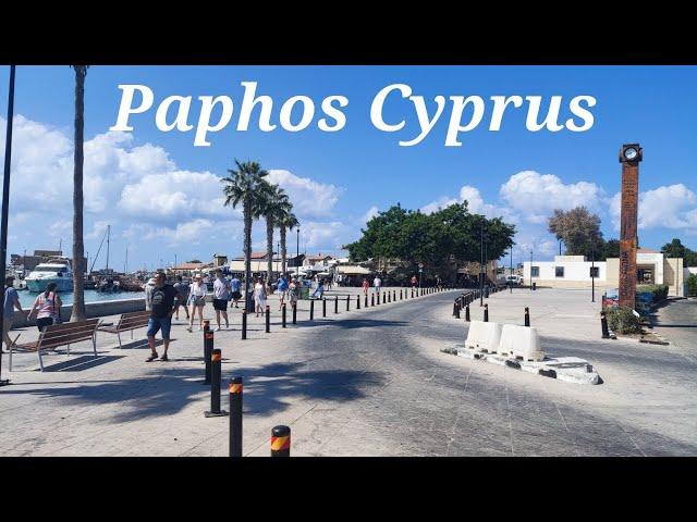 Paphos Cyprus: 4K Walking Tour 