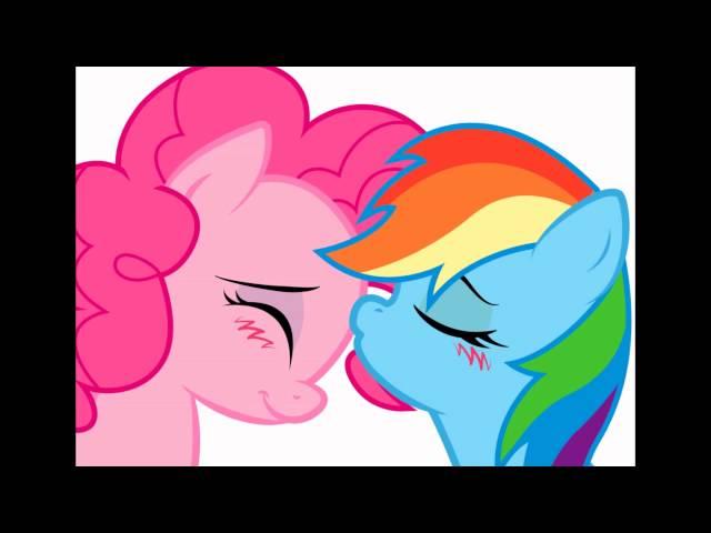 pinkie pie and rainbow dash heaven hen you kiss me