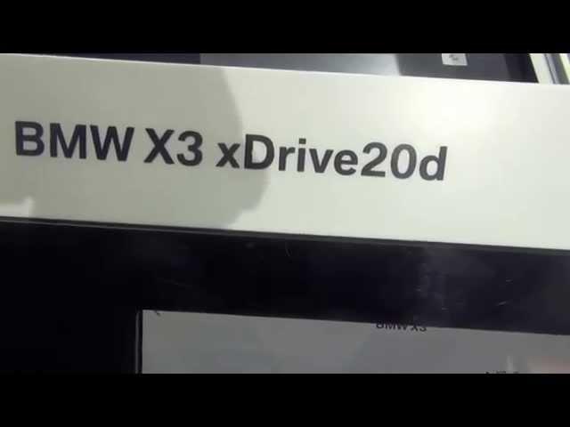 BMW X3 xDrive 20d at 12th Auto Expo 2014 The Motor Show Greater Noida