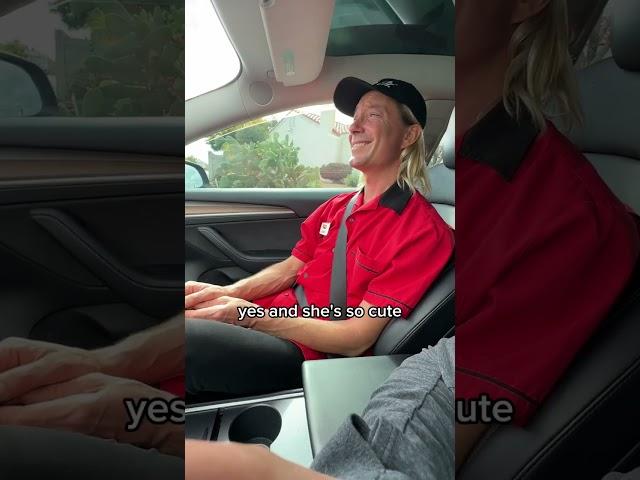 Unforgettable surprise from driver to server!