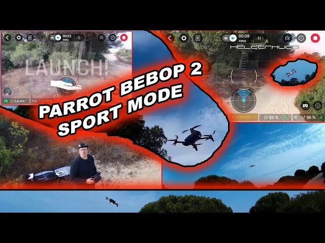 Parrot Bebop 2 Drone in Sport Mode V4.3.1 FreeFlight Pro V5.0.1