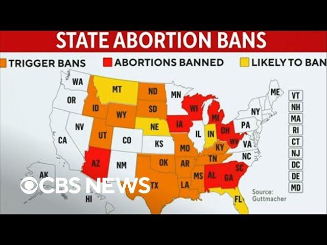 Impact of state abortion bans after Roe v. Wade is overturned