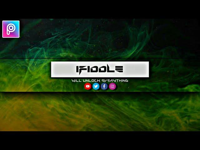 How To Make YouTube Channel Art - PICSART TUTORIAL