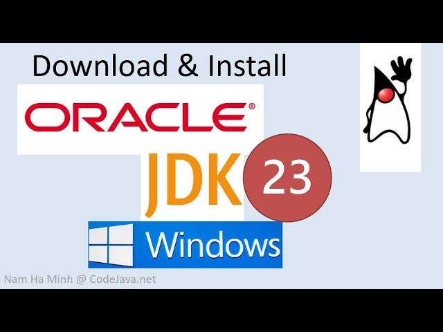 Download and install Oracle JDK 23 on Windows