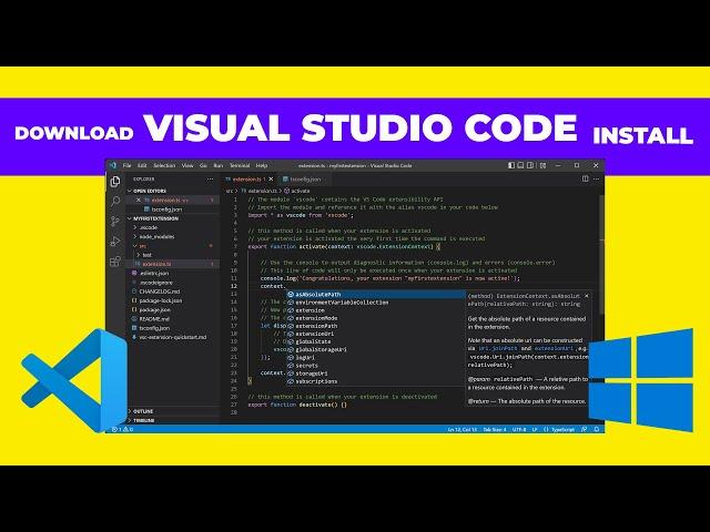 How to Install Visual Studio Code for Windows in 2024 | Abhinav Vengala