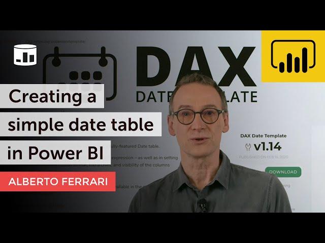 Creating a simple date table in Power BI