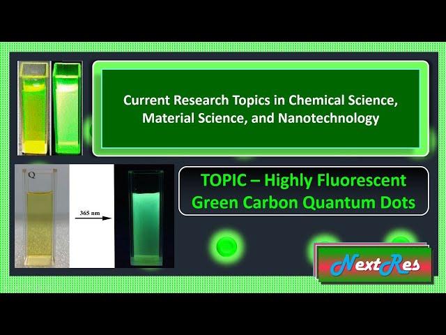 carbon quantum dots synthesis | green carbon quantum dots | carbon dots