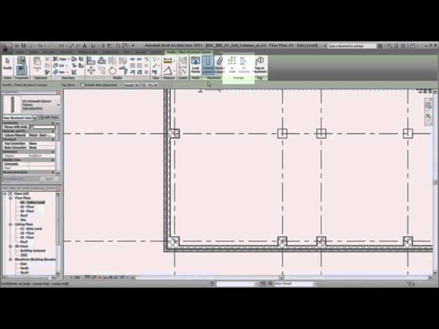 Autodesk Revit Architecture: Placing Columns