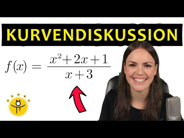 Vollständige KURVENDISKUSSION Beispiel – gebrochen rationale Funktionen untersuchen