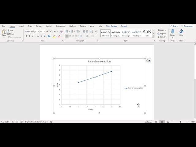 How to Create A Line Graph on Word