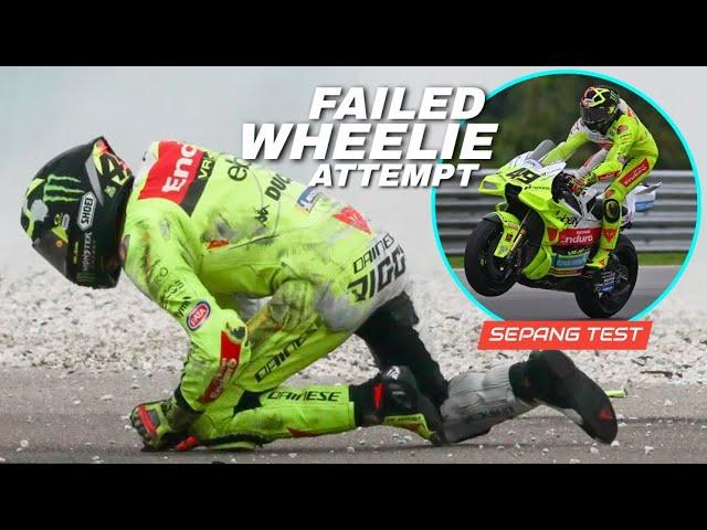 REVEALED!!! Fabio Diggia Wanted to do a Wheelie before Crash at Sepang Test #sepangtest #motogp #GP