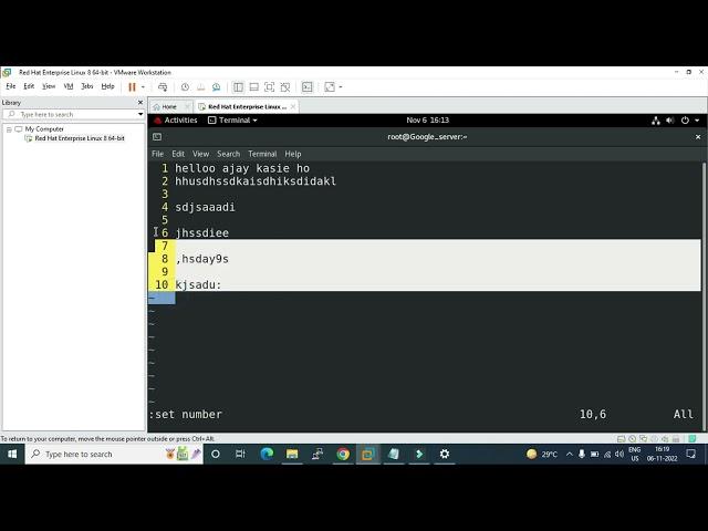 Vim Editor Command | Linux Command in Hindi | Red hat Linux Command 