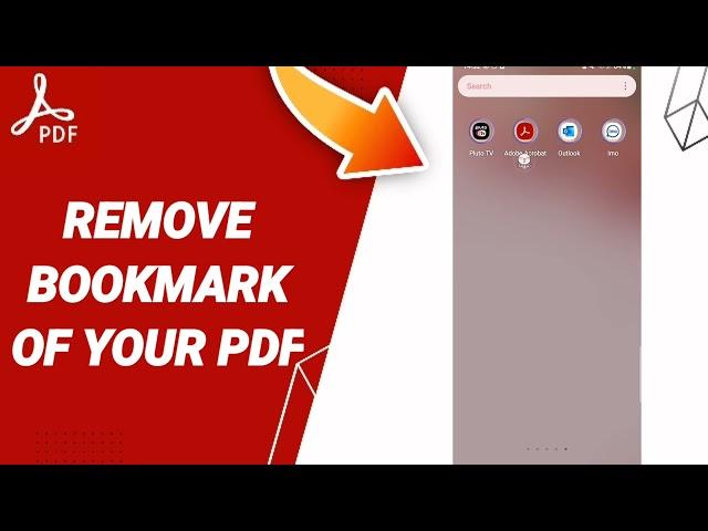 How To Remove Bookmark Of Your PDF On Adobe Acrobat App