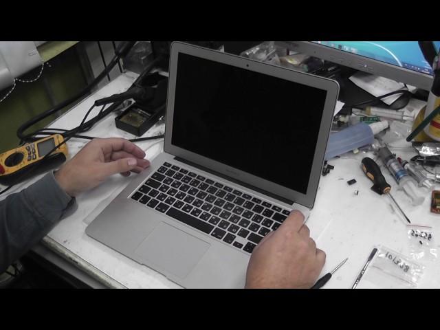 Ремонт Macbook Air 13 после удара тормозит, сброс SMC  (середина 2012 A1466)