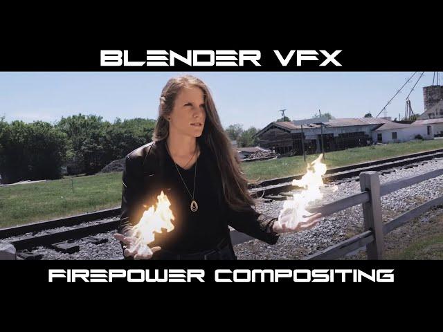 Blender VFX: Fire Power Compositing