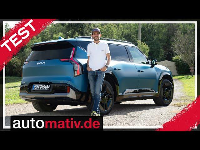 Kia EV9 GT-Line (2024) Test: Zu teuer für einen Kia? Fahrkomfort, Assistenz, Autobahn