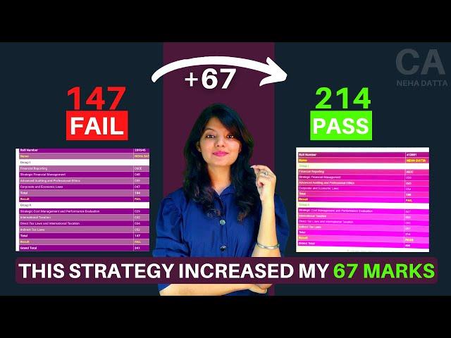 This strategy increased my 67 marks in the next Attempt - CA Exam | Best Test series for CA students