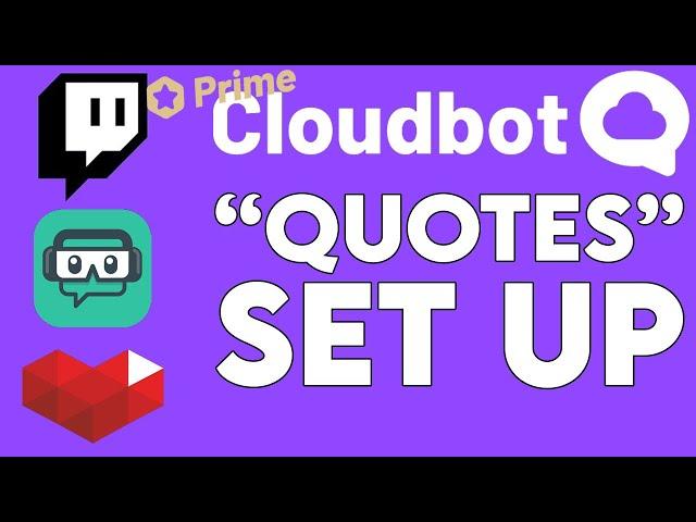  Add Quotes To Your Stream // Cloudbot From Streamlabs Online