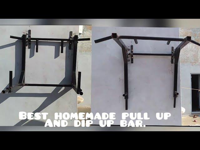 Homemade pull up & dip up bar/ homemade chin up bar/ best ever built pull up bar.