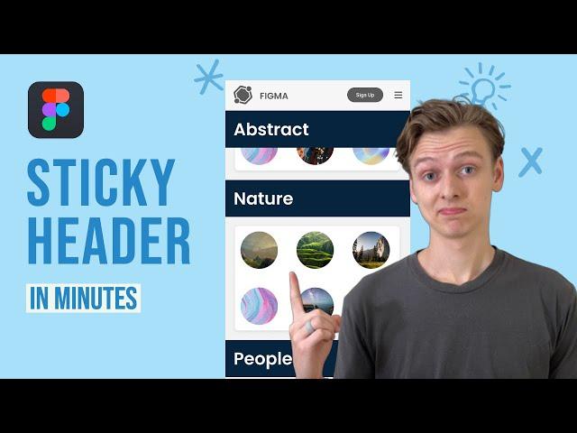 Create a FIXED / STICKY HEADER in Minutes (Figma Tutorial)