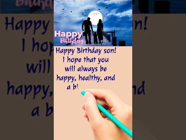 Heart Touching Birthday Wishes For Son #shorts