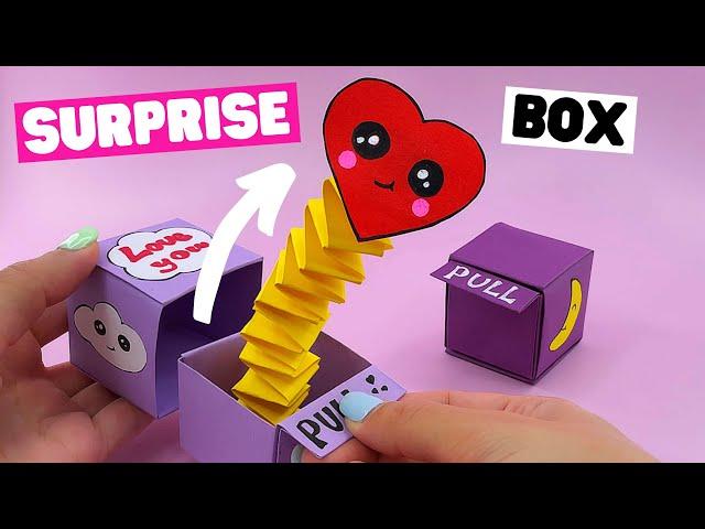 How to make origami SURPRISE BOX [origami pop out box]