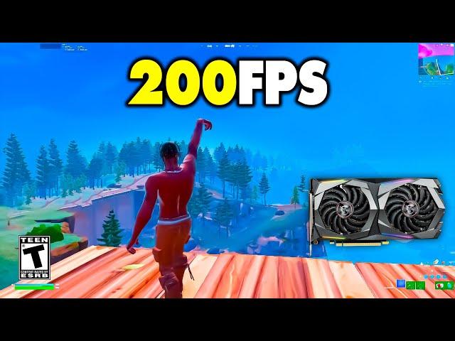 Fortnite GTX 1660 Super 6GB Low Meshes 300 FPS