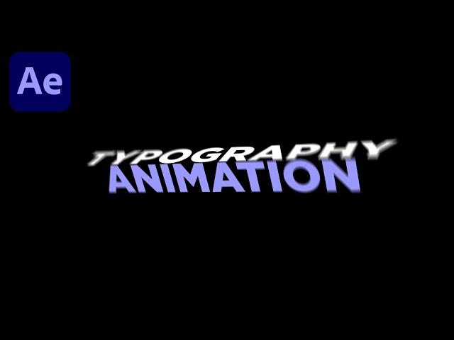 3D Typography Text Animation in After Effects - Motion Graphics Text Animation After Effects