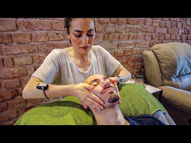 Blissful Face Massage Gave me GOOSEBUMPS  [ASMR] - Istanbul 