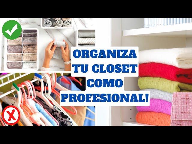 10 TIPS PARA ORGANIZAR TU CLOSET COMO PROFESIONAL! Tips de Experta en Limpieza y Organización