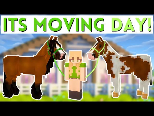 Moving My Horses into their NEW Barn! | Minecraft SWEM RRP