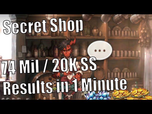 74 Million Gold Refresh on the Secret Shop, Results in 1 Minute, plus 20k Skystones Sample