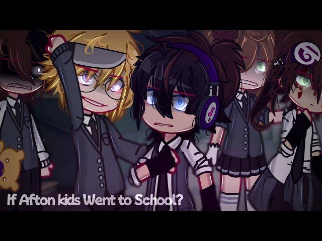 Afton Kids Go to School  || My AU ||Fnaf || Afton Family || GachaClub || Gcmm ||