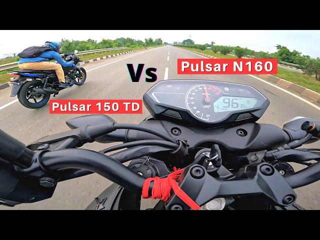 Bajaj Pulsar N160 vs Bajaj Pulsar 150 Twin Disc Performance Test II Detailed Comparison II Long Race