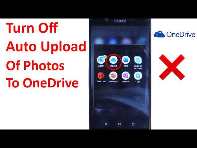 How To Turn Off Auto Upload Of Photos To OneDrive