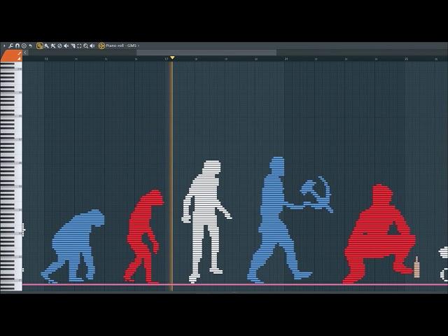 What Evolution of Russians Sound Like - MIDI Art